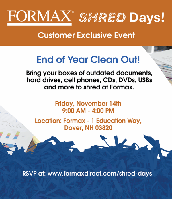 Shred Event Nov 2025 graphic for registration page